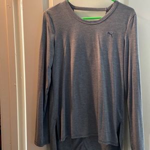 Long sleeve puma shirt with back cutout
